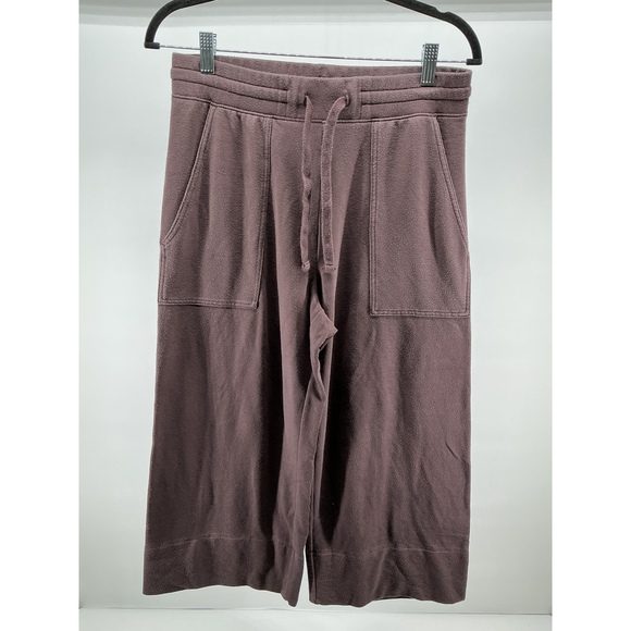 Quince Pants - SuperSoft Fleece Cropped Wide Leg Pants